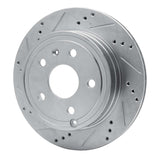 Dynamic Friction 2009-2020 Chevrolet Express 4500 Rear Left Drilled & Slotted Silver Brake Rotor by Dynamic Friction Company 631-48056L