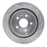 Dynamic Friction 2009-2020 Chevrolet Express 4500 Rear Left Drilled & Slotted Silver Brake Rotor by Dynamic Friction Company 631-48056L