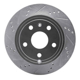 Dynamic Friction 2009-2020 Chevrolet Express 4500 Rear Left Drilled & Slotted Silver Brake Rotor by Dynamic Friction Company 631-48056L