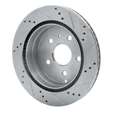 Dynamic Friction 2009-2020 Chevrolet Express 4500 Rear Left Drilled & Slotted Silver Brake Rotor by Dynamic Friction Company 631-48056L