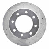 Dynamic Friction 2009-2020 Chevrolet Express 3500 Rear Right Drilled & Slotted Silver Brake Rotor by Dynamic Friction Company 631-48056R