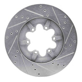 Dynamic Friction 2009-2012 Chevrolet Colorado Front Left Drilled & Slotted Silver Brake Rotor by Dynamic Friction Company 631-48057L