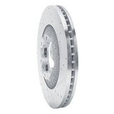 Dynamic Friction 2009-2012 Chevrolet Colorado Front Right Drilled & Slotted Silver Brake Rotor by Dynamic Friction Company 631-48057R