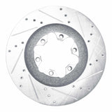 Dynamic Friction 2009-2012 Chevrolet Colorado Front Right Drilled & Slotted Silver Brake Rotor by Dynamic Friction Company 631-48057R