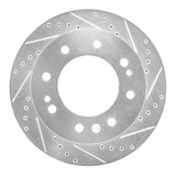 Dynamic Friction 2011-2025 Chevrolet Silverado 2500 HD/2500 HD Classic Front Right Drill & Slot Silver Brake Rotor by Dynamic Friction Company 631-48059R