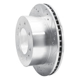 Dynamic Friction 2011-2025 Chevrolet Suburban 3500 HD Rear Right Drilled & Slotted Silver Brake Rotor by Dynamic Friction Company 631-48061R