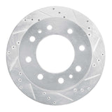 Dynamic Friction 2011-2025 Chevrolet Suburban 3500 HD Rear Right Drilled & Slotted Silver Brake Rotor by Dynamic Friction Company 631-48061R