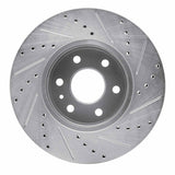 Dynamic Friction 2015-2020 Chevrolet Colorado Front Left Drilled & Slotted Silver Brake Rotor by Dynamic Friction Company 631-48062L