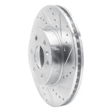 Dynamic Friction 2015-2020 Chevrolet Colorado Front Right Drilled & Slotted Silver Brake Rotor by Dynamic Friction Company 631-48062R