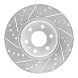 Dynamic Friction 2015-2020 Chevrolet Colorado Front Right Drilled & Slotted Silver Brake Rotor by Dynamic Friction Company 631-48062R