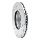 Dynamic Friction 2015-2020 Chevrolet Colorado Front Right Drilled & Slotted Silver Brake Rotor by Dynamic Friction Company 631-48062R