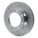 R1 Concepts 1971-1991 Chevrolet K20 Front Left Drilled & Slotted Silver Brake Rotor by R1 Concepts 631-48064L