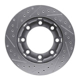 R1 Concepts 1971-1991 Chevrolet K20 Suburban Front Right Drilled & Slotted Silver Brake Rotor by R1 Concepts 631-48064R