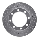R1 Concepts 1971-1991 Chevrolet K20 Suburban Front Right Drilled & Slotted Silver Brake Rotor by R1 Concepts 631-48064R