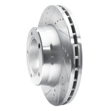 Dynamic Friction 2003-2010 Chevrolet C4500 Kodiak Rear Left/Front Left Drilled & Slotted Silver Brake Rotor by Dynamic Friction Company 631-48081L