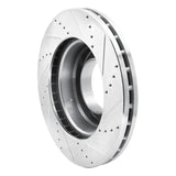 Dynamic Friction 2003-2010 Chevrolet C4500 Kodiak Rear Left/Front Left Drilled & Slotted Silver Brake Rotor by Dynamic Friction Company 631-48081L