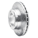 Dynamic Friction 2003-2010 Chevrolet C5500 Kodiak Rear Right/Front Right Drilled & Slotted Silver Brake Rotor by Dynamic Friction Company 631-48081R