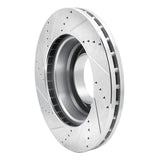 Dynamic Friction 2003-2010 Chevrolet C5500 Kodiak Rear Right/Front Right Drilled & Slotted Silver Brake Rotor by Dynamic Friction Company 631-48081R