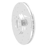 Dynamic Friction 2006-2012 Damon Avanti Front Left/Rear Left Drilled & Slotted Silver Brake Rotor by Dynamic Friction Company 631-48087L