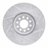 Dynamic Friction 2006-2012 Damon Avanti Front Left/Rear Left Drilled & Slotted Silver Brake Rotor by Dynamic Friction Company 631-48087L