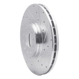 Dynamic Friction 2006-2012 Damon Daybreak Rear Right/Front Right Drilled & Slotted Silver Brake Rotor by Dynamic Friction Company 631-48087R