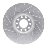 Dynamic Friction 2006-2012 Damon Daybreak Rear Right/Front Right Drilled & Slotted Silver Brake Rotor by Dynamic Friction Company 631-48087R