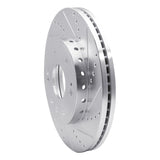 Dynamic Friction 2009-2020 Chevrolet Tahoe Front Right Drilled & Slotted Silver Brake Rotor by Dynamic Friction Company 631-48091R