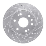 Dynamic Friction 2009-2020 Chevrolet Tahoe Front Right Drilled & Slotted Silver Brake Rotor by Dynamic Friction Company 631-48091R
