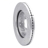 Dynamic Friction 2009-2020 Chevrolet Tahoe Front Right Drilled & Slotted Silver Brake Rotor by Dynamic Friction Company 631-48091R