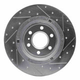 Dynamic Friction 2011-2015 VPG MV-1 Rear Left Drilled & Slotted Silver Brake Rotor by Dynamic Friction Company 631-49000L
