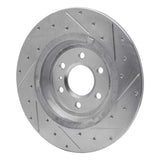 Dynamic Friction 2011-2015 VPG MV-1 Rear Left Drilled & Slotted Silver Brake Rotor by Dynamic Friction Company 631-49000L