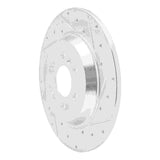 Dynamic Friction 2011-2015 VPG MV-1 Rear Right Drilled & Slotted Silver Brake Rotor by Dynamic Friction Company 631-49000R