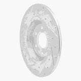 Dynamic Friction 2011-2015 VPG MV-1 Rear Right Drilled & Slotted Silver Brake Rotor by Dynamic Friction Company 631-49000R