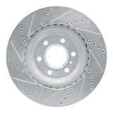 R1 Concepts 11-15 VPG MV-1 Front Right Drilled & Slotted Silver Brake Rotor by R1 Concepts RNC-631-49001R