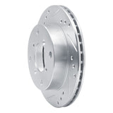 R1 Concepts 1989-2001 Chevrolet Metro Front Left Drilled & Slotted Silver Brake Rotor by R1 Concepts 631-50002L