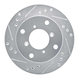 R1 Concepts 1989-2001 Chevrolet Metro Front Left Drilled & Slotted Silver Brake Rotor by R1 Concepts 631-50002L