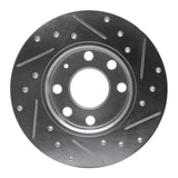 R1 Concepts 1988-1989 Pontiac LeMans Front Left Drilled & Slotted Silver Brake Rotor by R1 Concepts 631-52000L