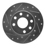 R1 Concepts 1988-1989 Pontiac LeMans Front Left Drilled & Slotted Silver Brake Rotor by R1 Concepts 631-52000L