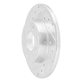 R1 Concepts 1988-1989 Pontiac LeMans Front Right Drilled & Slotted Silver Brake Rotor by R1 Concepts 631-52000R