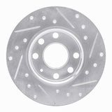 R1 Concepts 1988-1989 Pontiac LeMans Front Right Drilled & Slotted Silver Brake Rotor by R1 Concepts 631-52000R