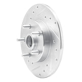 R1 Concepts 1984-1987 Pontiac Fiero Front Left Drilled & Slotted Silver Brake Rotor by R1 Concepts 631-52002L