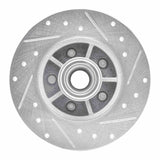 R1 Concepts 1984-1987 Pontiac Fiero Front Left Drilled & Slotted Silver Brake Rotor by R1 Concepts 631-52002L