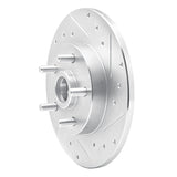 R1 Concepts 1984-1987 Pontiac Fiero Front Right Drilled & Slotted Silver Brake Rotor by R1 Concepts 631-52002R