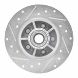 R1 Concepts 1984-1987 Pontiac Fiero Front Right Drilled & Slotted Silver Brake Rotor by R1 Concepts 631-52002R