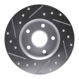 R1 Concepts 1984-1987 Pontiac Fiero Rear Right Drilled & Slotted Silver Brake Rotor by R1 Concepts 631-52003R