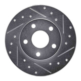 R1 Concepts 1984-1987 Pontiac Fiero Rear Right Drilled & Slotted Silver Brake Rotor by R1 Concepts 631-52003R