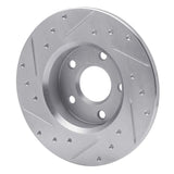 R1 Concepts 1984-1987 Pontiac Fiero Rear Right Drilled & Slotted Silver Brake Rotor by R1 Concepts 631-52003R