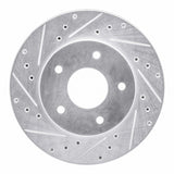 R1 Concepts 1978-1981 Pontiac Firebird Rear Left Drilled & Slotted Silver Brake Rotor by R1 Concepts 631-52004L