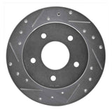 R1 Concepts 1984-1988 Pontiac 6000 Rear Left Drilled & Slotted Silver Brake Rotor by R1 Concepts 631-52005L