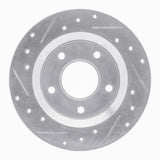 R1 Concepts 1984-1988 Pontiac 6000 Rear Right Drilled & Slotted Silver Brake Rotor by R1 Concepts 631-52005R